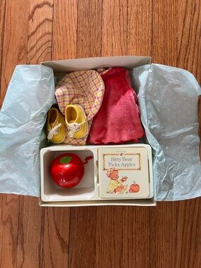 American Girl Bitty Baby Autumn Apple Picking Outfit Set